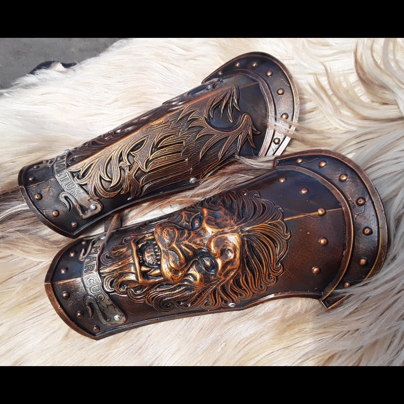 Antique eagle bracers