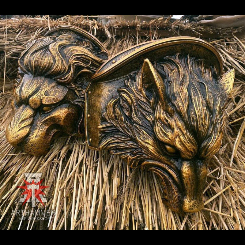 Antique Lion shoulders