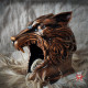 Antique Wolf helmet