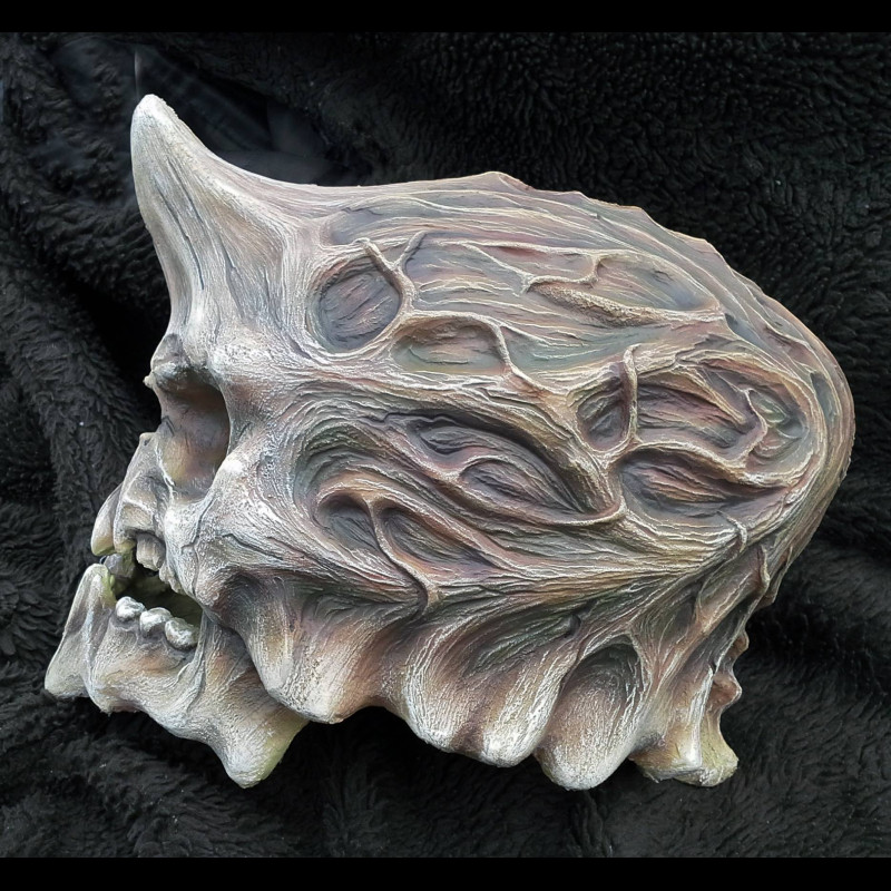 Scull unicorn helmet